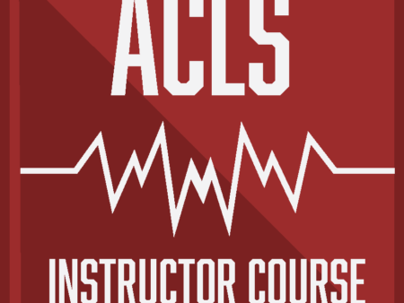 ACLS instructor course logo with a white background