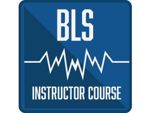 BLS instructor course logo with a white background