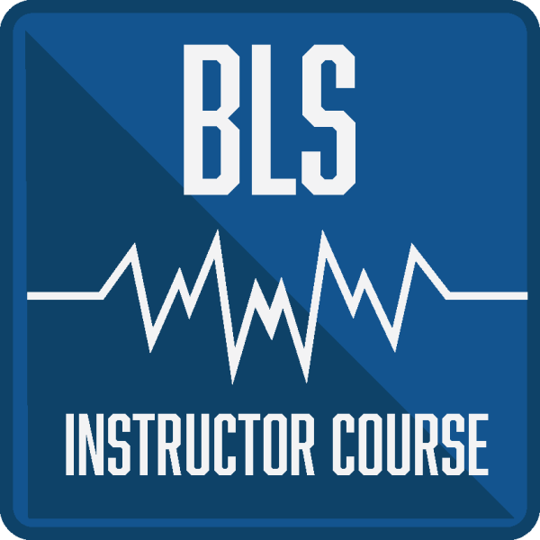 BLS instructor course logo with a white background